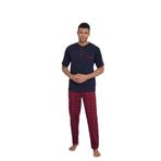 Kly Erkek Kısa Kol Pijama Takımı 2118 Lacivert M
