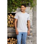 Kly Erkek O Yaka T-Shirt Konforlu Tasarım - Gri - 2XL