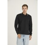 Kly Erkek Polo Yaka Pamuklu Yumuşak Dokulu Modern Sweatshirt