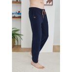 Kly İnce Tek Alt Cepli Lacivert Pamuk Pijama Altı Erkekler İçin Rahat Tasarım - 4XL