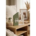 KLYNTO Modern Dekoratif Home Yazılı Ev Figürü - Minimalist Salon, Ofis ve Kitaplık Dekoru - 17,5 cm