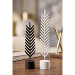 KLYNTO Modern İkili Yaprak Tüy Biblo Seti Ev Ofis Dekorasyonu Hediyelik Yaprak Obje (24,5 cm & 19,5 cm)