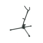 K&M 14300-000-55 Siyah Saksafon Sehpası | Katlanabilir Metal Gövde Ayarlanabilir Destek Kolları Ve Sarsılmaz Denge