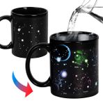 Kmiles Isı Değişen Takımyıldızı Kupa Renk Değişen Kupa Sihirli Kahve Kupası Çay Bardağı 340 ml - Noel için Yenilik Komik Hediyeler