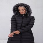 Kmkkombin Bayan Uzun Spor Şişme Mont - 50 - Siyah