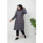 KMKkombin Bayan Uzun Spor Şişme Mont