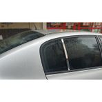 Kml34tuning55 Renault Megane 2 Sedan -Hb Uyumlu Kapı Direği Krom Paslanmaz Çelik 2 Parça Cam Direk
