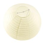 Knadgbft 1 x Çin Japon Kağıt Fener Abajur Parti Düğün için, 50 cm (20 inç) Kremsi Beyaz