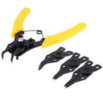 Knadgbft 4 in 1 Snap halka pense seti DIY segman kombinasyonu istinat klip takı segman pense iç dış halka sökücü