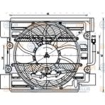 Knecht ACF24000S ACF24000S Fan Motoru (Çap 396MM) E39 E38 M52 B20 (206S3) (ENO:8EW351040111)
