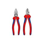 Knipex 2'li Set Kombine Pense 180 mm Yan Keski 160 mm - Standart - Kırmızı - Mavi