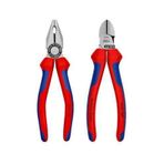 Knipex 2'li Set Kombine Pense 180 Mm Yan Keski 160 Mm
