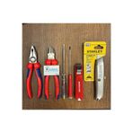 Knipex 6 Parça Tam Profesyonel Usta Seti 180 Mm Pense Yan Keski İzeltaş Set, knipex180ust