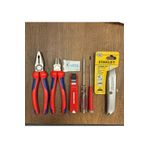 Knipex 6 Parça Tam Profesyonel Usta Seti. 200 Mm Pense, 180 Mm Yan Keski, İzeltaş Set NMS HIRDAVAT