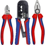 Knipex - 975110 Jak Pense + 0302180 Pense + 7002160 Yan Keski 3'lü Set
