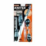 KNITEX 6 Parça Tornavida ve Çok Amaçlı Set, Siyah Çelik, Çift Taraflı Uçlar, Topaç Tornavida, Kontrol Kalemi, Elektrik Bandı Dahil