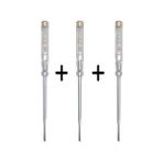 Knitex Kontrol Kalemi Düz Klemens Uçlu KTX2803 4239 4246-3 Adet Erpilsan Elektronik - Şeffaf - 20 CM