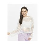 KNİTİCAL TEKSTİL knitical Bolero Knit Siyah Crop Bluz Ajurlu Triko Örme