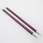 KnitPro Zing 35 cm Renkli Metal Örgü Şişi Hafif Alüminyum Yapı ile Pürüzsüz Kullanım - no 6 mm