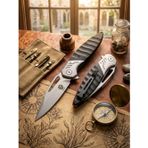 Knivox Browning G10 Saplı Taktik Katlanır Bıçak – D2 Çelik Spear Point Namlu