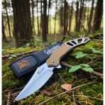 Knivox Columbia Company A3390-B Fixed Blade Brown Auto Kamp Çakısı