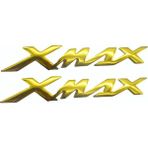 Knmaster Yamaha Xmax Kabartmalı Sticker Solmayan Etiket Takımı Altın - 16 x 2.5 cm