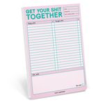 Knock Knock Get Your Shit Together Pad, Yapılacaklar Listesi Not Defteri, 15,24 x 22,86 cm (Pastel Edition)