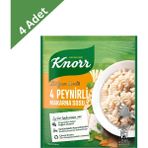 Knorr 4 Peynirli Makarna Sosu 50 G x 4 Adet - Zengin Peynirli Pratik Sos - 1 Adet