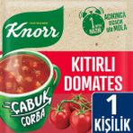 Knorr Çabuk Kıtırlı Domates Çorbası 22 gr Pratik ve Lezzetli Tek Kişilik Çorba