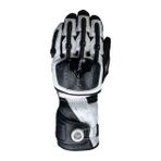 Knox Handroid MK5 Korumalı Deri Motosiklet Eldiveni Siyah Beyaz