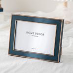 KnSam Fotoğraf çerçevesi 10 x 15 cm, poster çerçevesi, MDF, reçine ve cam, yatay ve dikey dikdörtgen resim çerçevesi, masa tablası, ahşap resim çerçevesi, fotoğraflar/resimler/kolaj için ideal, mavi