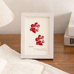 KnSam Fotoğraf çerçevesi 15 x 20 cm, resim çerçevesi, evcil hayvan, ayak izi, MDF, yatay ve dikey dikdörtgen resim çerçevesi, masa plakası, ahşap çerçeve, düğün, yıl dönümü, arkadaşlar için hediye