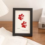 KnSam Fotoğraf çerçevesi, 20 x 25 cm, siyah, resim çerçevesi, evcil hayvan, ayak izi, MDF, yatay ve dikey dikdörtgen, poster çerçevesi, masa plakası, ahşap resim çerçevesi, düğün, yıl dönümü