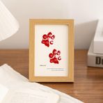 KnSam Fotoğraf çerçevesi, 21 x 30 cm, ahşap A4, poster çerçevesi, evcil hayvan, ayak izi, MDF, yatay ve dikey dikdörtgen resim çerçevesi, masa tablası, ahşap resim çerçevesi, oturma odası, yatak odası