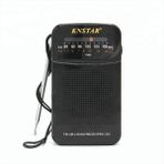 Knstar K-263 Taşınabilir Radyo Siyah Renk AM FM Alıcı Teleskopik Anten ve Kulaklık Girişi