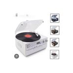 Knstar KN-140 Bluetooth CD USB BT MP3 Radyo Müzik Seti Retro Speaker Hoparlör 33-45-78 Plak Pikap Çalar