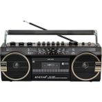 Knstar PX-149BT Bluetooth Usb+Sd+Fm Radyo Kaset Çalar Kahverengi Taşınabilir Müzik Sistemi