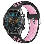 KNY 2125205164 Huawei GT 2 46 MM için Delikli Renkli Spor Silikon Kordon