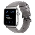 KNY 2125205551 Gri 38 mm Apple Watch Renkli Suni Deri Kayış