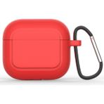 Kny Apple Airpods 3 Için Standart Model Kancalı Silikon Kılıf Kırmızı