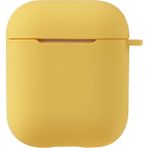 Kny Apple Airpods Için Standart Askılı Silikon Kılıf Sarı