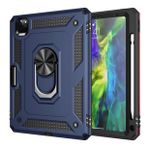 KNY Apple iPad Pro 11 2020 Için Çift Katmanlı Yüzüklü Manyetik Standlı Vega Kapak Lacivert