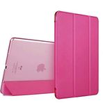 KNY Apple iPad Pro 11 Arkası Şeffaf Standlı Kapaklı Pembe Kılıf