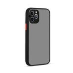 KNY Apple İphone 11 Pro Kılıf Renkli Kenarlı Kamera Korumalı Buzlu Hux Kapak Siyah