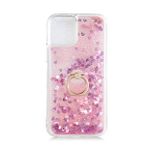Kny Apple Iphone 13 Pro Max Kılıf Sıvılı Simli Yüzüklü Milce Kapak Pembe