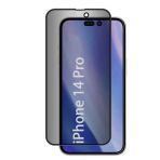 Kny Apple Iphone 14 Pro Max Icin Yanlardan Gorunmeyen 5D Kor Privacy Cam Ekran Koruyucu Siyah