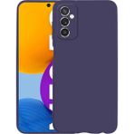 Kny Galaxy M52 Kılıf Ultra Ince Mat Silikon - Lacivert - Samsung Galaxy M52