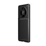 KNY Huawei Mate 40 Pro Kılıf Karbon Desenli Lux Negro Silikon Siyah