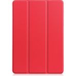 Kny Huawei Mate Pad T10 Kılıf Arkası Şeffaf Standlı Sert Smartcase - Açık Kırmızı