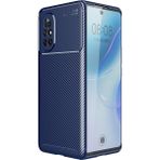 Kny Huawei Nova 8i Kılıf Karbon Desenli Lux Negro Silikon - Lacivert - Nova 8İ